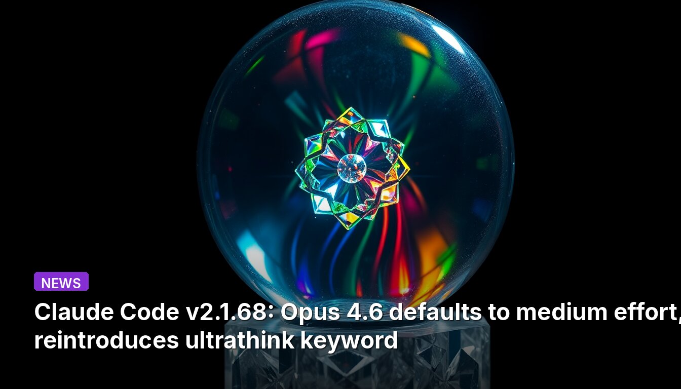 Claude Code v2.1.68: Opus 4.6는 기본값으로 중간 노력 수준을 사용하며, ultrathink 키워드를 재도입합니다.