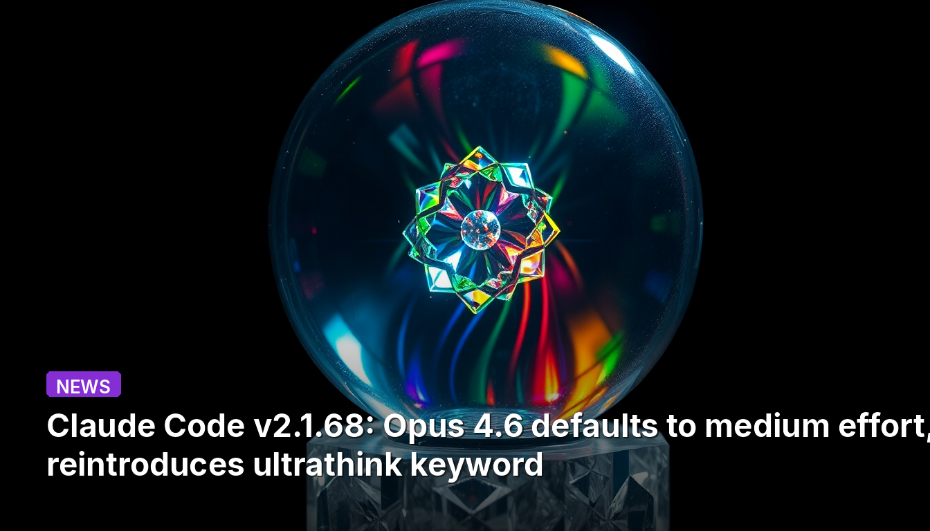 Claude Code v2.1.68 : Opus 4.6 adopte par défaut un effort moyen et réintroduit le mot-clé ultrathink.