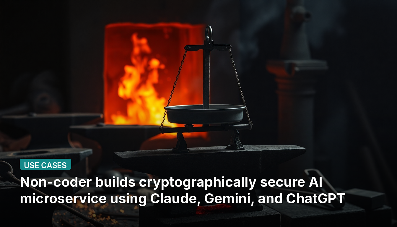 非プログラマーがClaude、Gemini、ChatGPTを活用して暗号学的に安全なAIマイクロサービスを構築