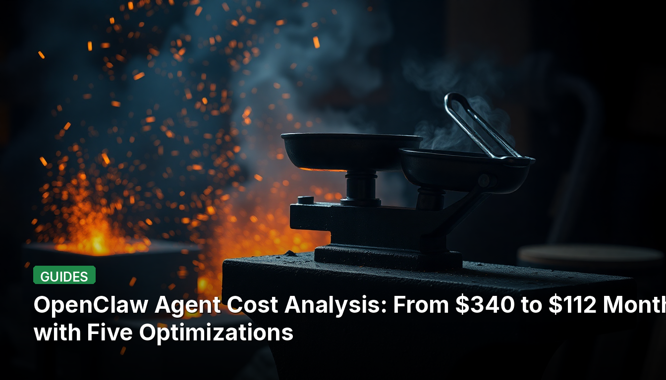 Analyse des Coûts de l'Agent OpenClaw : De 340 $ à 112 $ Mensuels Grâce à Cinq Optimisations