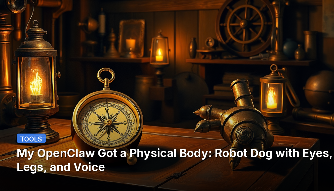 Mon OpenClaw a obtenu un corps physique : un chien robot avec des yeux, des pattes et une voix