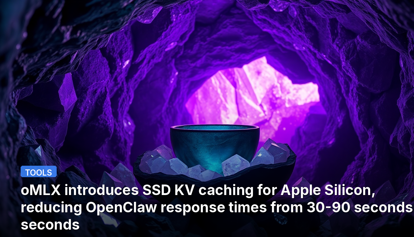 oMLX introduit la mise en cache SSD KV pour Apple Silicon, réduisant les temps de réponse d'OpenClaw de 30 à 90 secondes à 5 secondes.