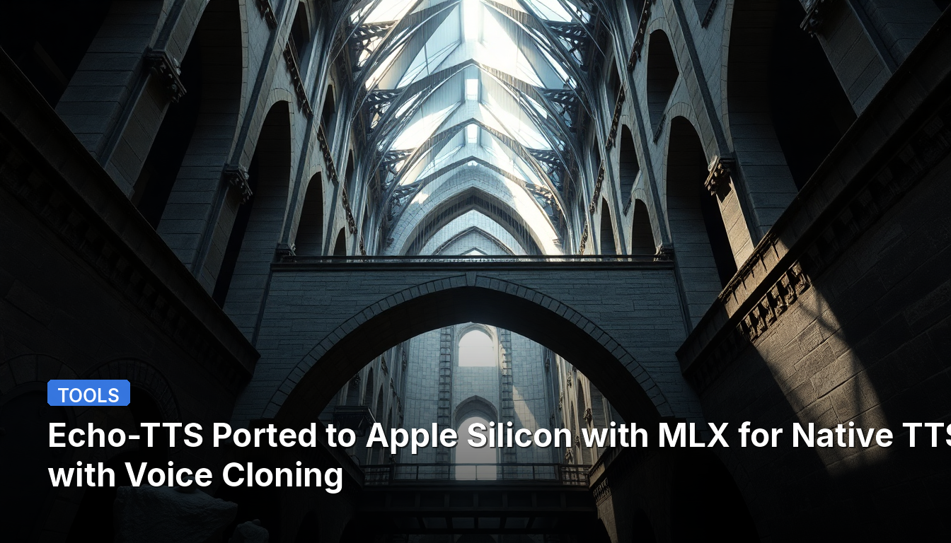 Echo-TTS Portado para Apple Silicon com MLX para TTS Nativo com Clonagem de Voz