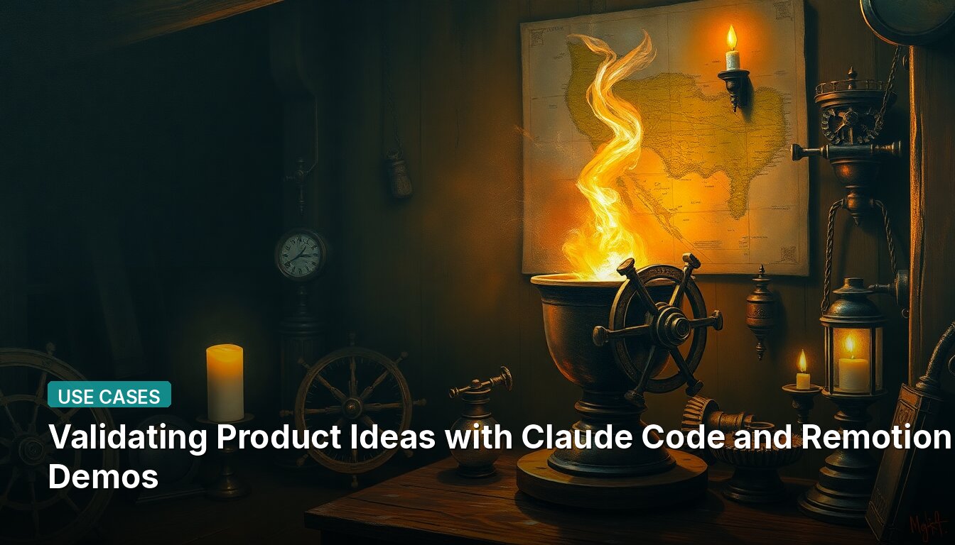 Validando Ideas de Producto con Claude Code y Demos de Remotion