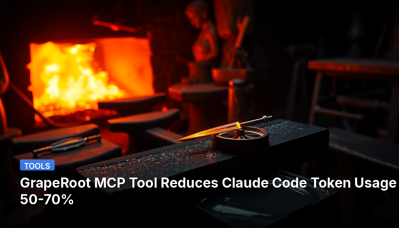 L'outil GrapeRoot MCP réduit l'utilisation de tokens de code Claude de 50 à 70 %.