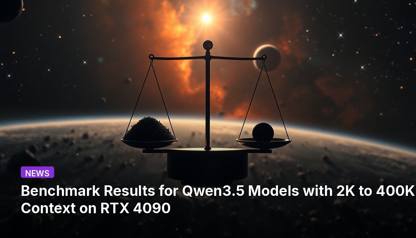 Resultados de Benchmark para os Modelos Qwen3.5 com Contexto de 2K a 400K no RTX 4090