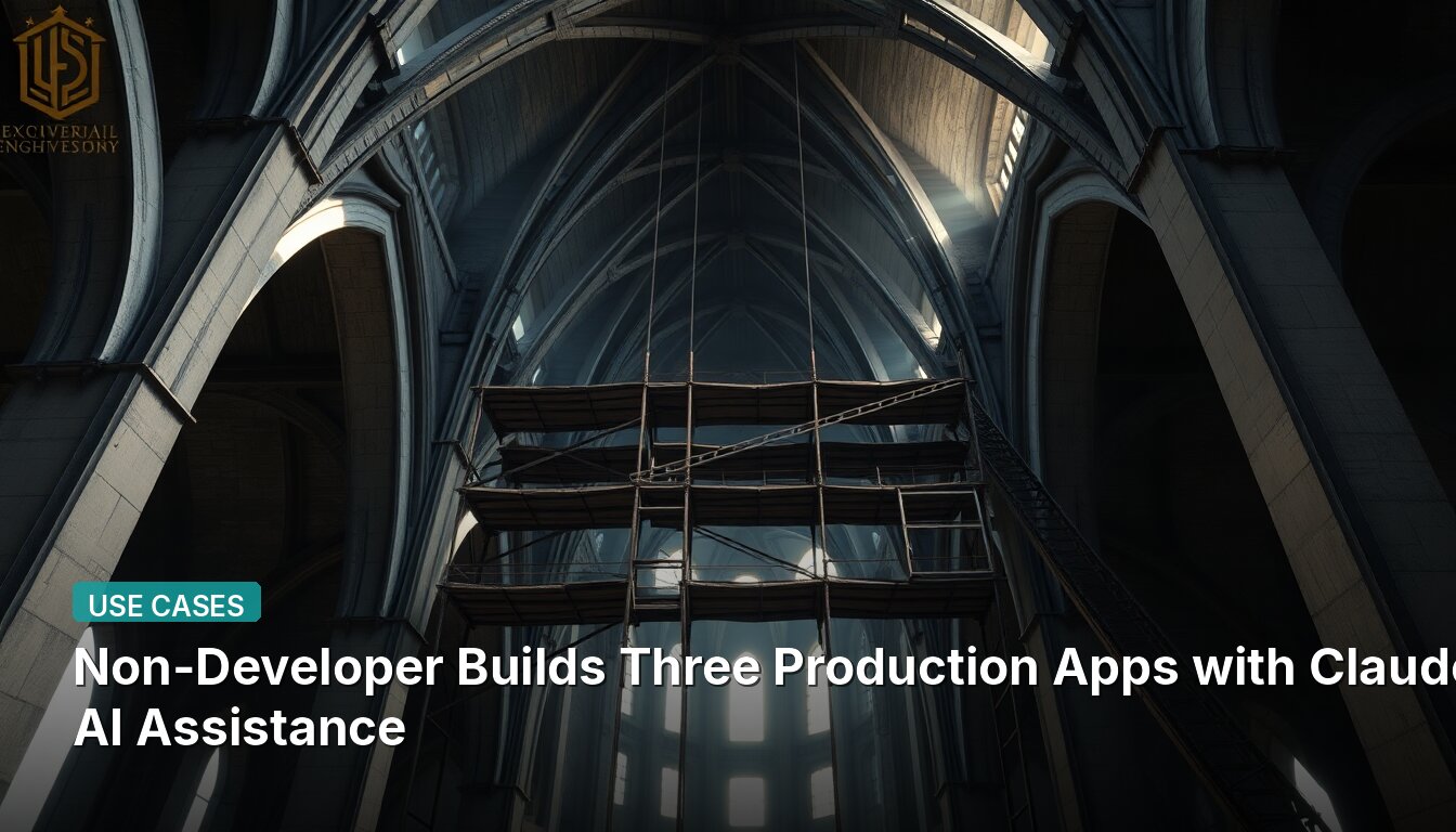 No Desarrollador Construye Tres Aplicaciones de Producción con Asistencia de Claude AI.