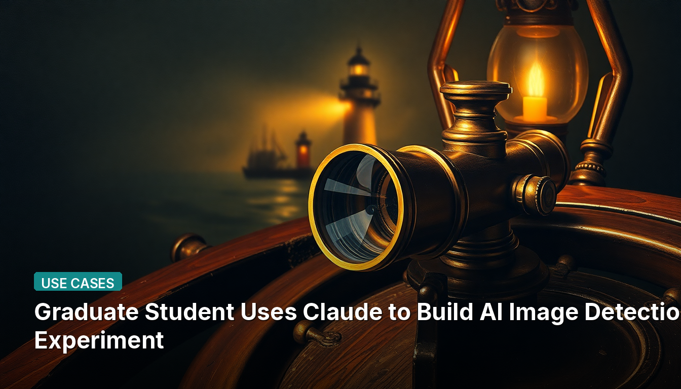 Estudante de Pós-Graduação Usa Claude para Construir Experimento de Detecção de Imagens de IA