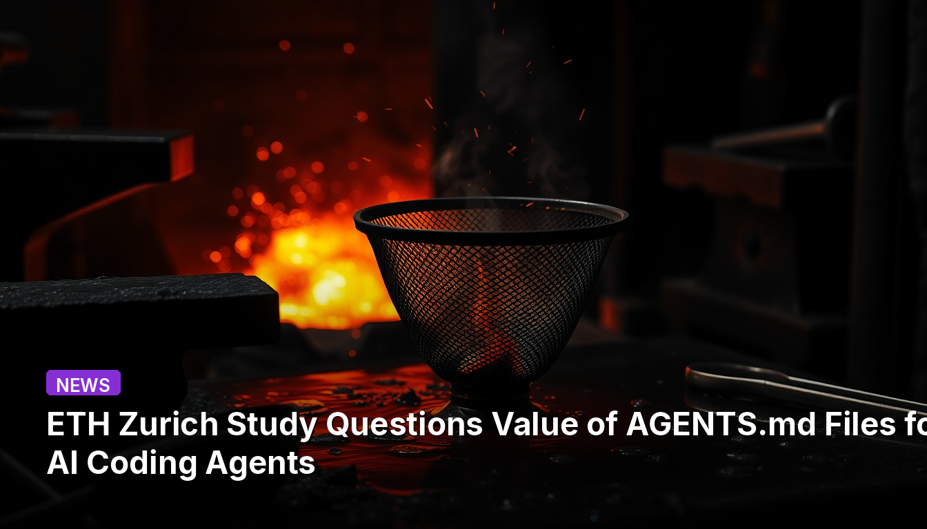 ETH 취리히 연구, AI 코딩 에이전트를 위한 AGENTS.md 파일의 가치에 의문 제기