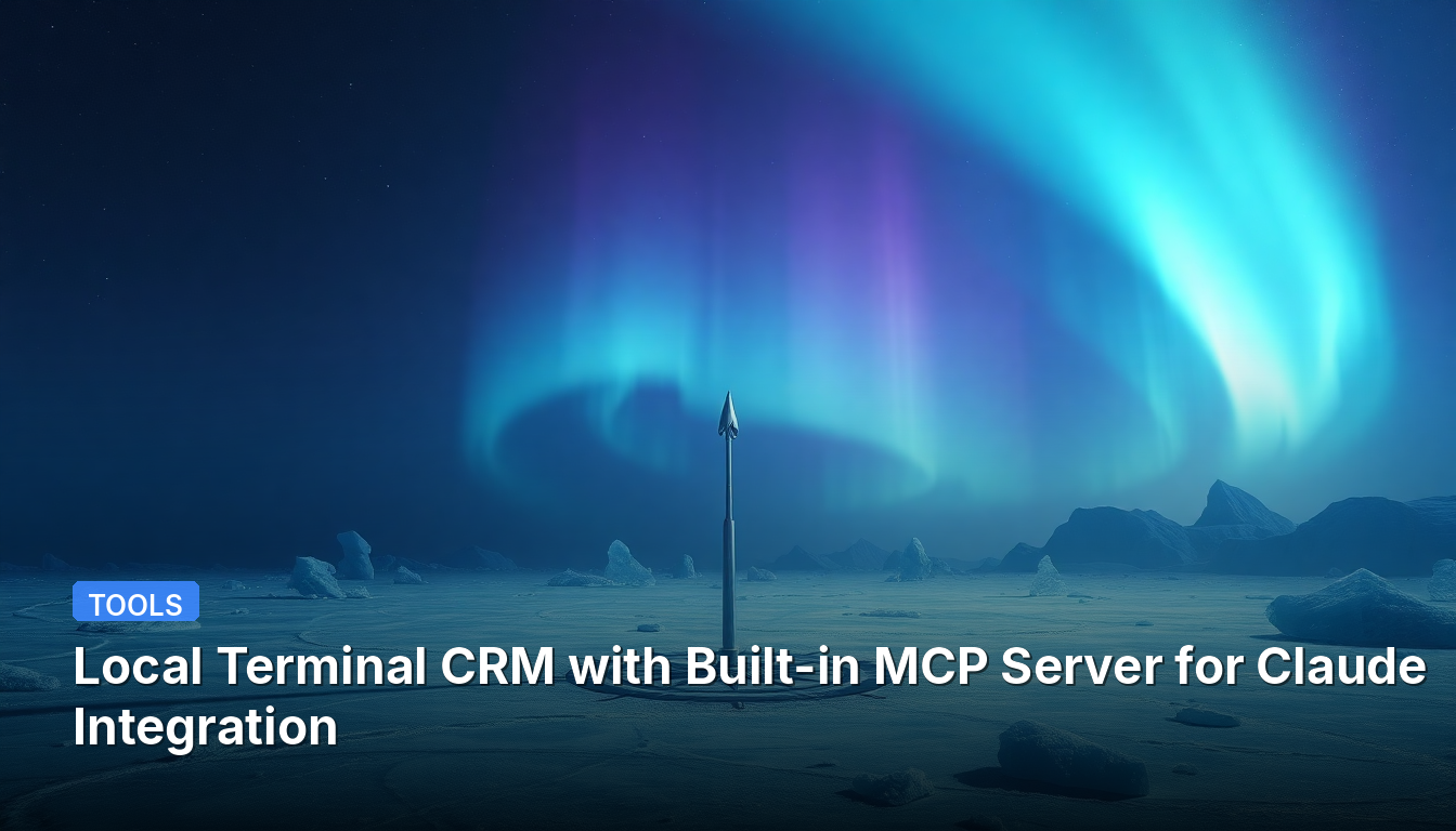 로컬 터미널 CRM 및 Claude 통합용 내장 MCP 서버