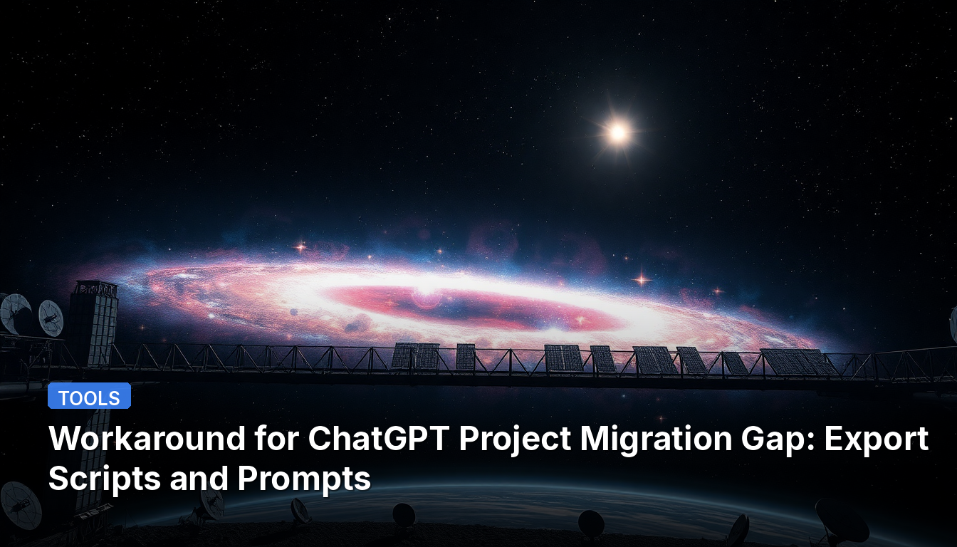 Обходное решение для пробела в миграции проектов ChatGPT: Экспорт скриптов и промптов