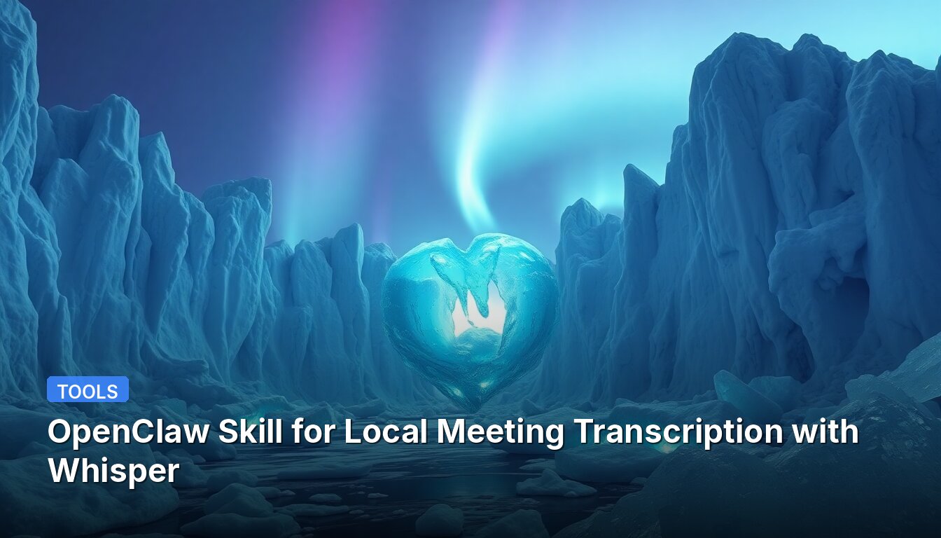 Habilidad OpenClaw para Transcripción de Reuniones Locales con Whisper