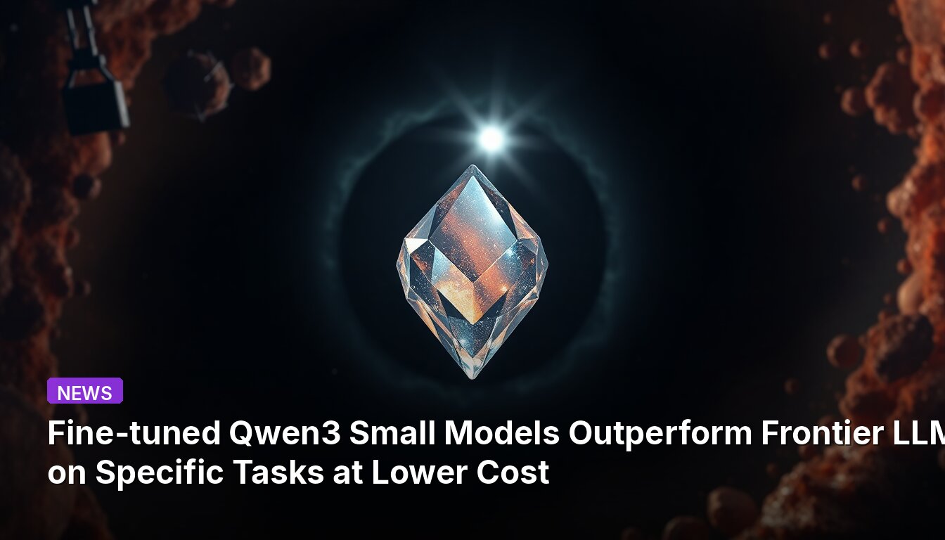 微調整されたQwen3 Smallモデルは、特定のタスクにおいてフロンティアLLMを凌駕し、低コストで優れた性能を発揮します