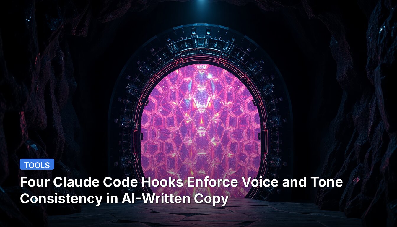 Quatre Crochets de Code Claude Appliquent la Cohérence de Voix et de Ton dans les Textes Rédigés par l'IA
