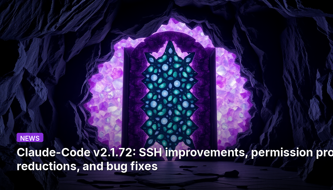 Claude-Code v2.1.72:SSHの改善、許可プロンプトの削減、バグ修正
