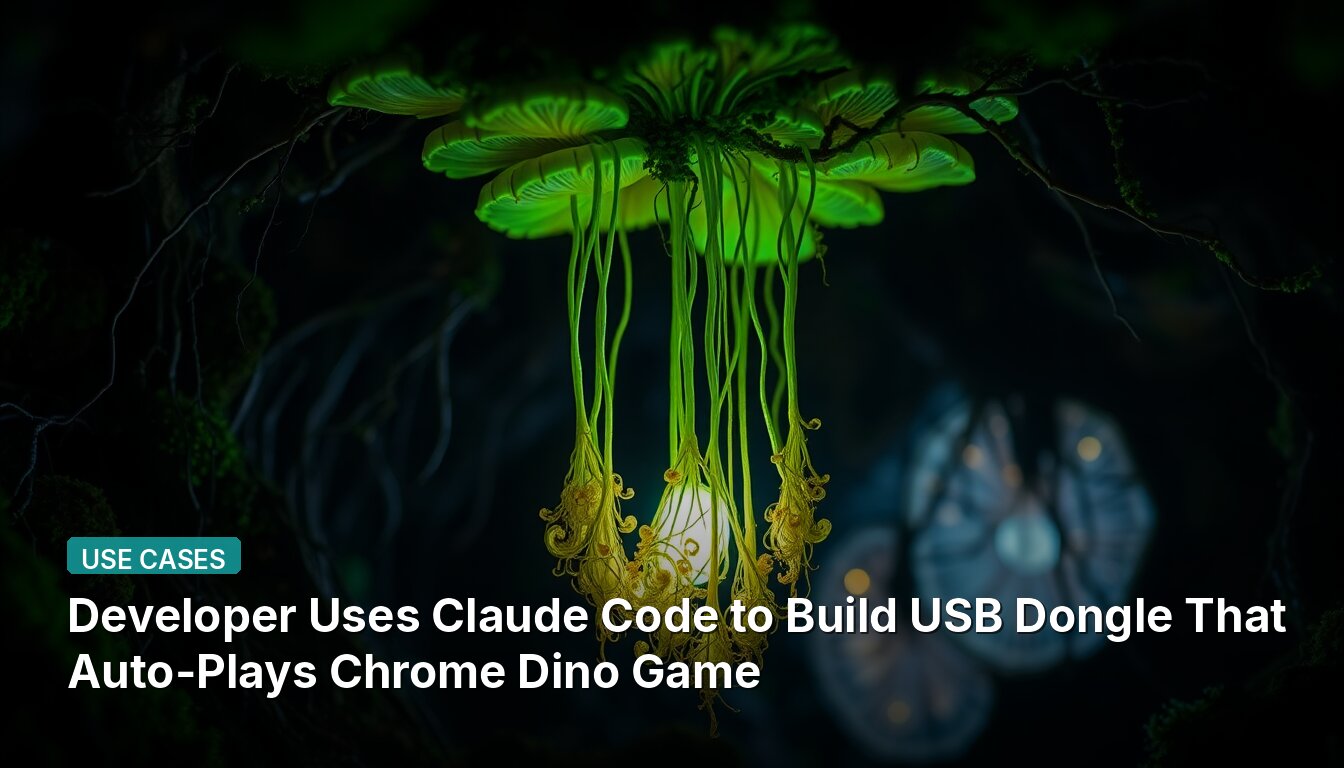 Desarrollador Usa Código Claude para Construir un Dongle USB que Ejecuta Automáticamente el Juego del Dinosaurio de Chrome