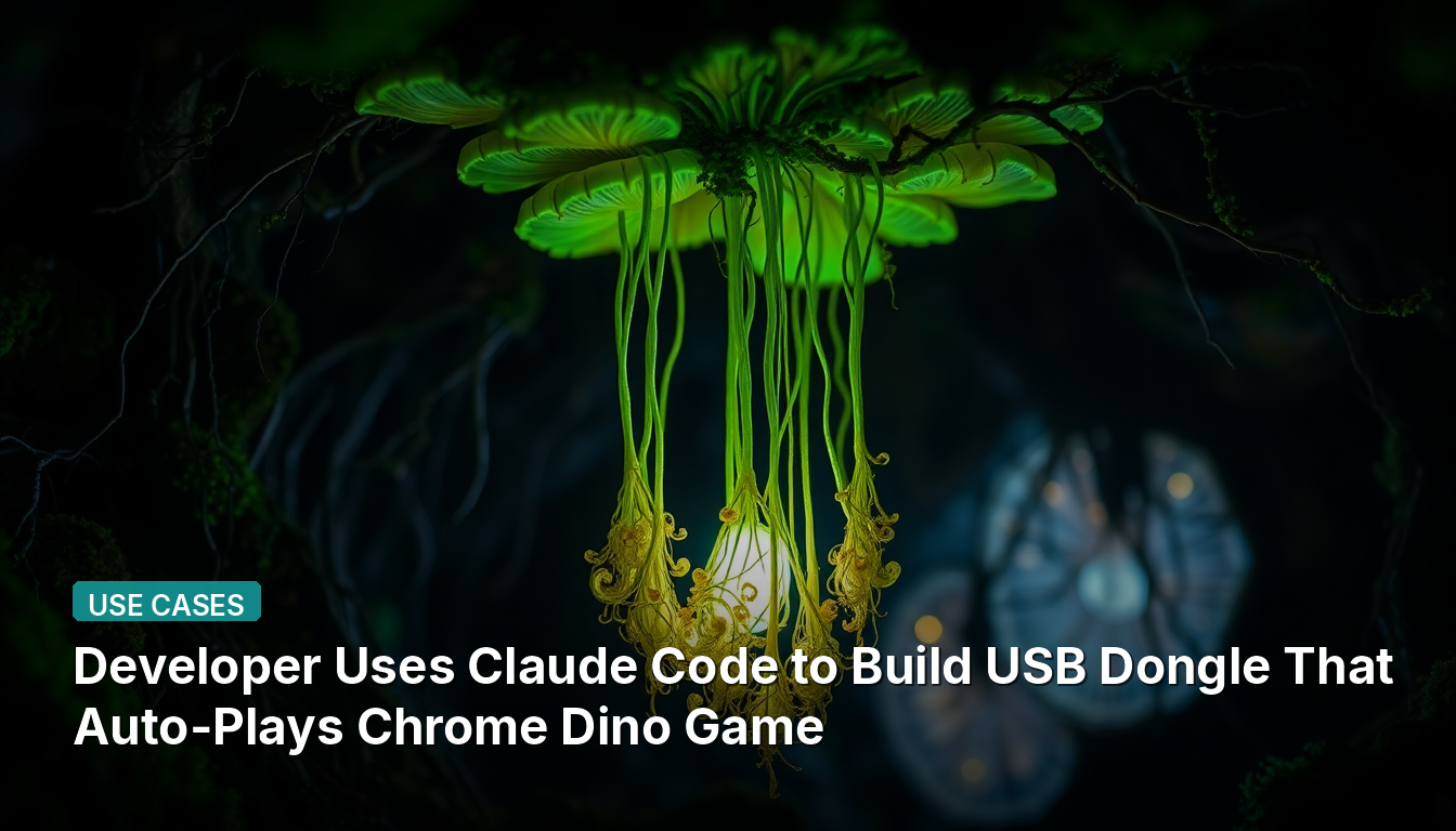 Développeur Utilise le Code Claude pour Construire une Clé USB qui Lance Automatiquement le Jeu Chrome Dino