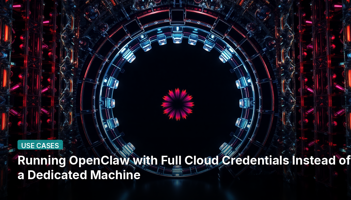 전용 머신 대신 전체 클라우드 자격 증명으로 OpenClaw 실행하기