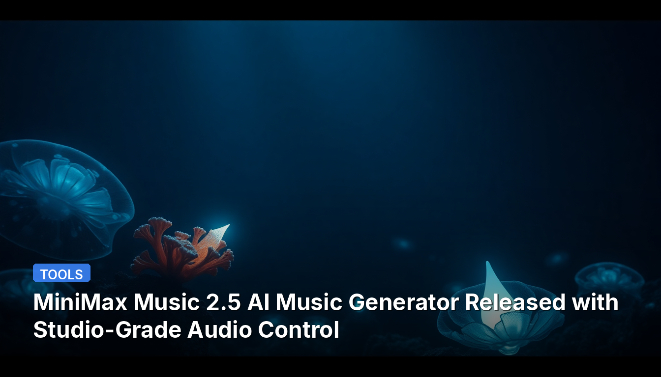 MiniMax Music 2.5 AI音楽ジェネレーター、スタジオ品質のオーディオ制御機能を搭載してリリース