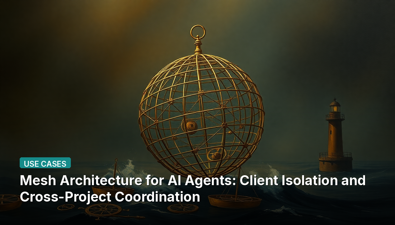 Architecture en maillage pour agents IA : isolation des clients et coordination inter-projets