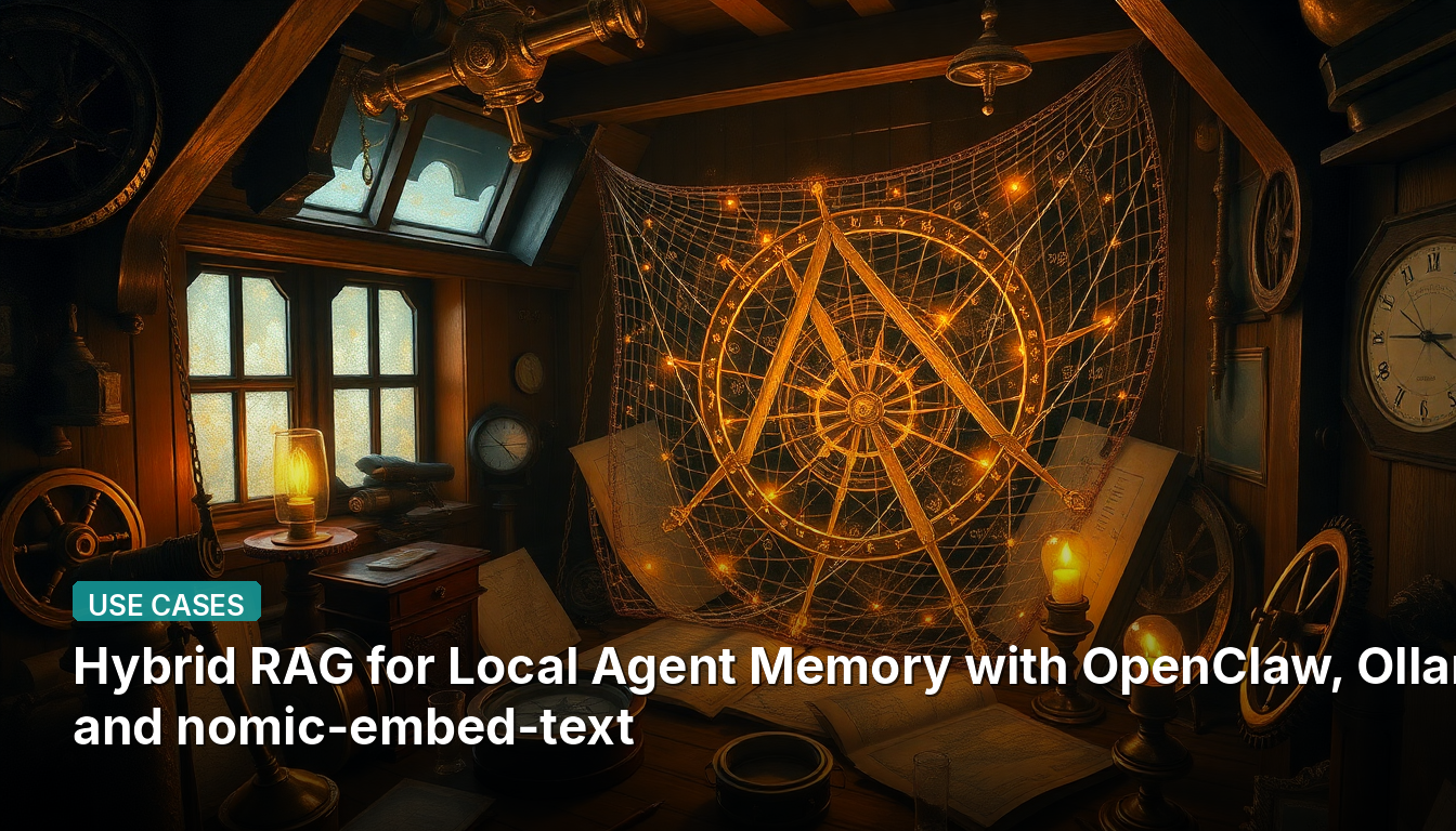 RAG Hybride pour la Mémoire d'Agent Local avec OpenClaw, Ollama et nomic-embed-text