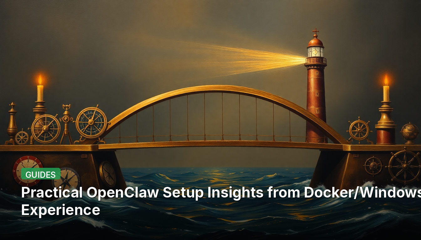Praktische Einblicke in die OpenClaw-Einrichtung aus Docker/Windows-Erfahrungen