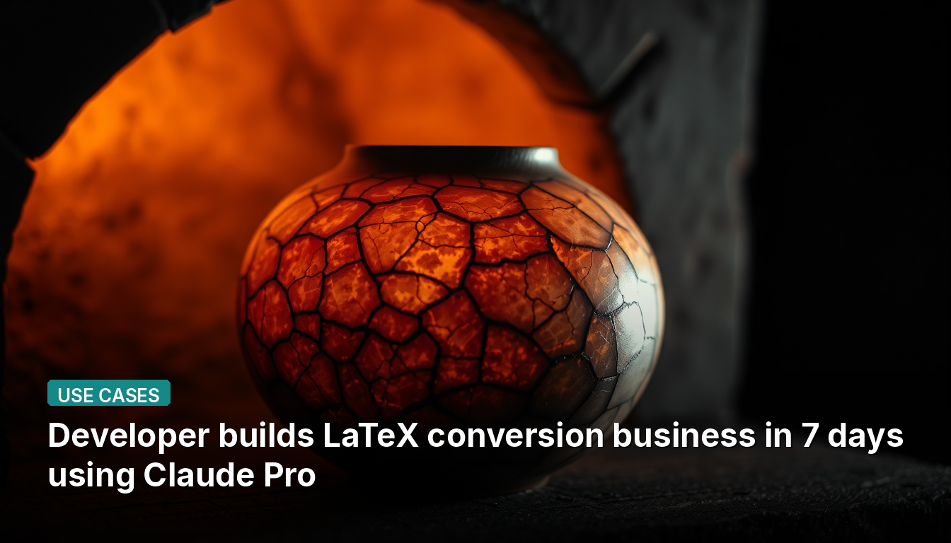 Développeur crée une entreprise de conversion LaTeX en 7 jours en utilisant Claude Pro