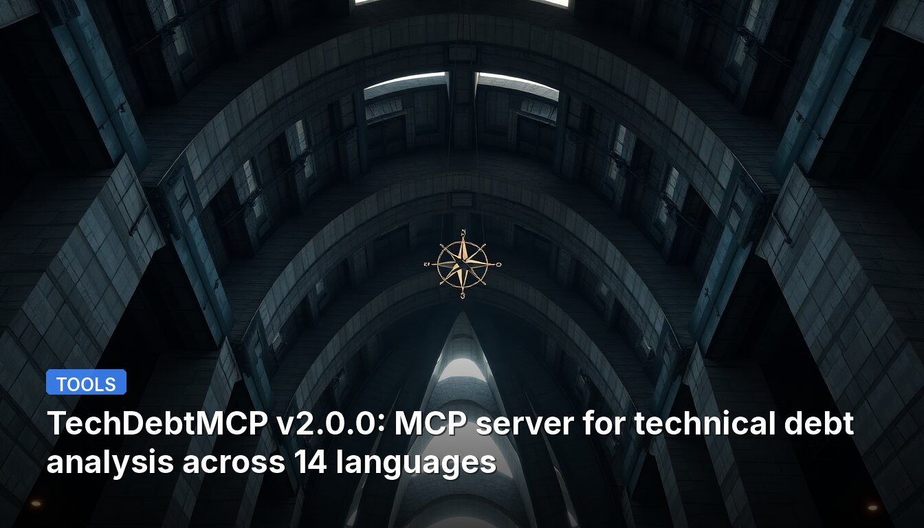 TechDebtMCP v2.0.0: Servidor MCP para análise de dívida técnica em 14 idiomas