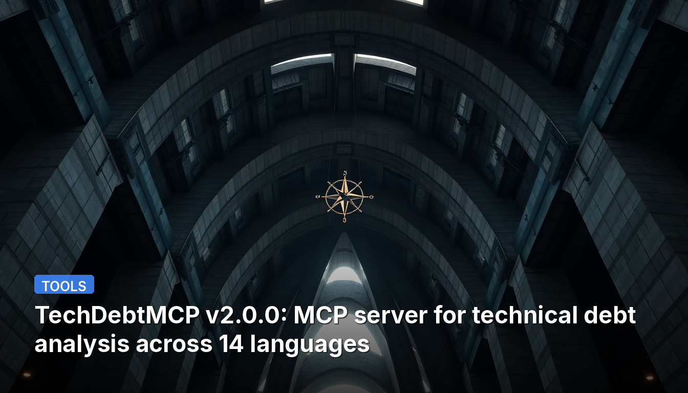 TechDebtMCP v2.0.0: 14개 언어에 걸친 기술 부채 분석을 위한 MCP 서버