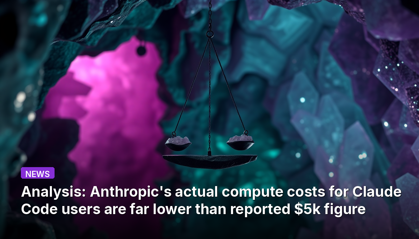 Análise: Os custos reais de computação da Anthropic para usuários do Claude Code são muito mais baixos do que o valor de US$ 5 mil relatado.