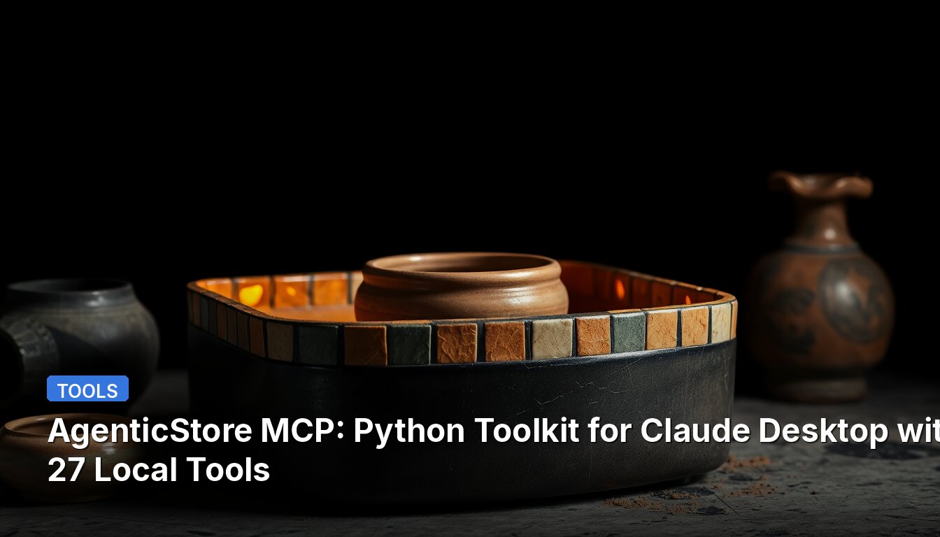 AgenticStore MCP : Boîte à outils Python pour Claude Desktop avec 27 outils locaux