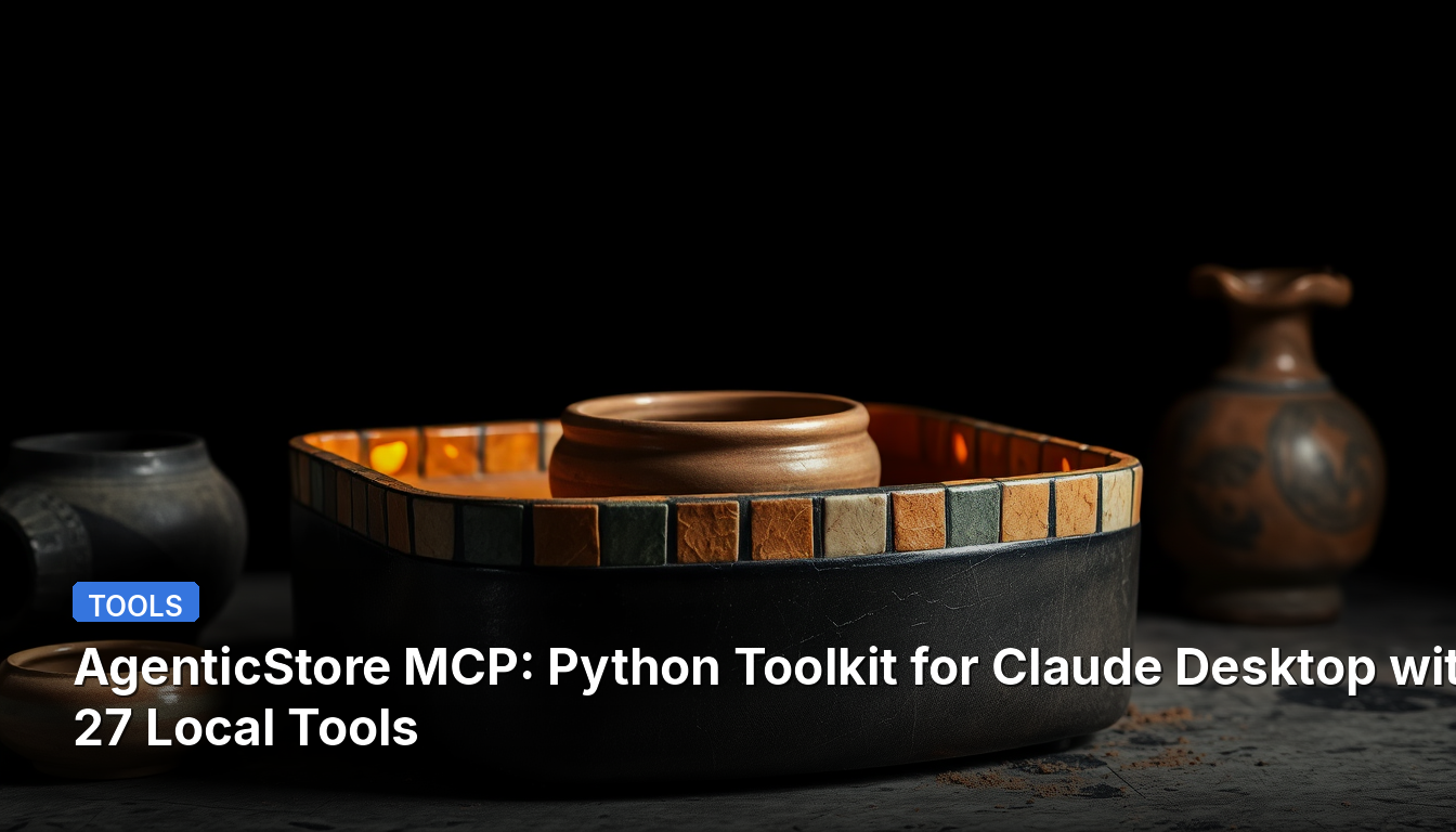 AgenticStore MCP: Claude Desktop용 Python 도구 모음, 27개의 로컬 도구 포함