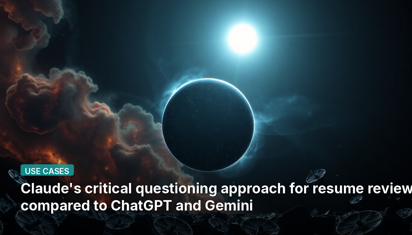 L'approche de questionnement critique de Claude pour la relecture de CV comparée à ChatGPT et Gemini