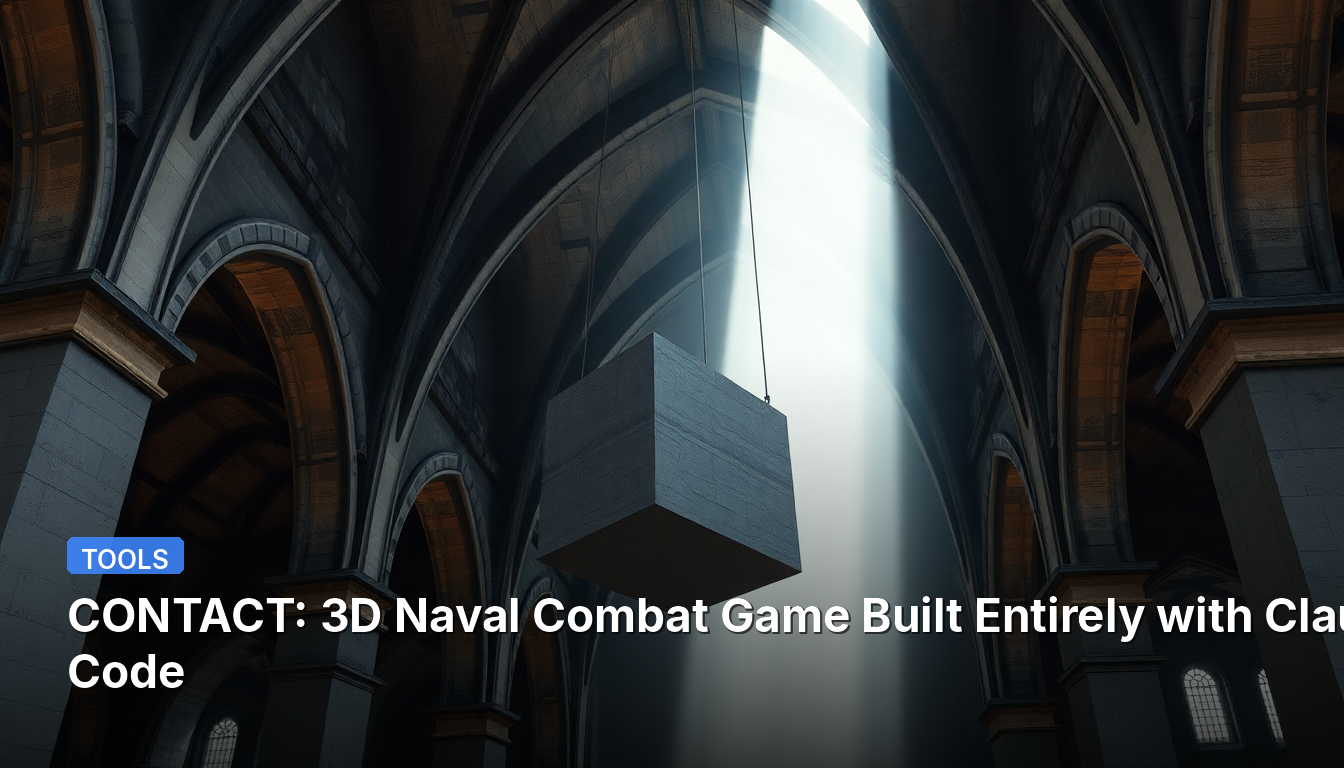連絡先:Claude Codeで完全に構築された3D海戦ゲーム