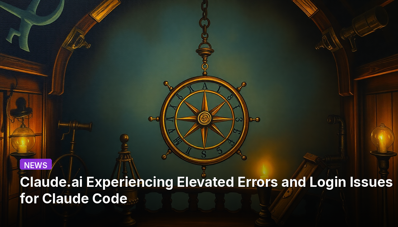 Claude.ai está enfrentando erros elevados e problemas de login para o Claude Code