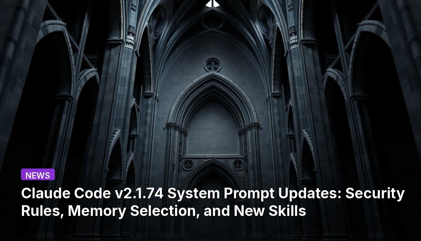 Обновления системного промта Claude Code v2.1.74: Правила безопасности, выбор памяти и новые навыки