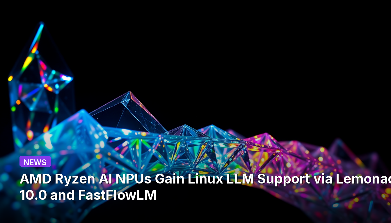 Les NPU IA AMD Ryzen bénéficient d'une prise en charge Linux LLM via Lemonade 10.0 et FastFlowLM