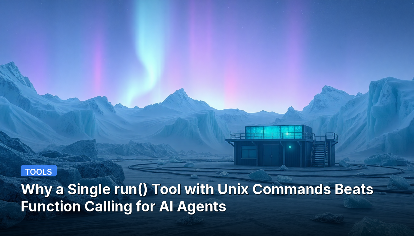 Por que uma Ferramenta run() Única com Comandos Unix Supera a Chamada de Funções para Agentes de IA