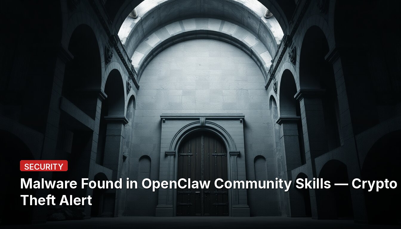 Malware Found in OpenClaw Community Skills — Crypto Theft Alert