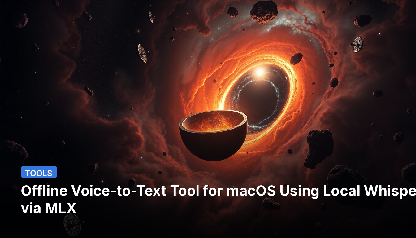 Ferramenta de Voz para Texto Offline para macOS Usando Whisper Local via MLX