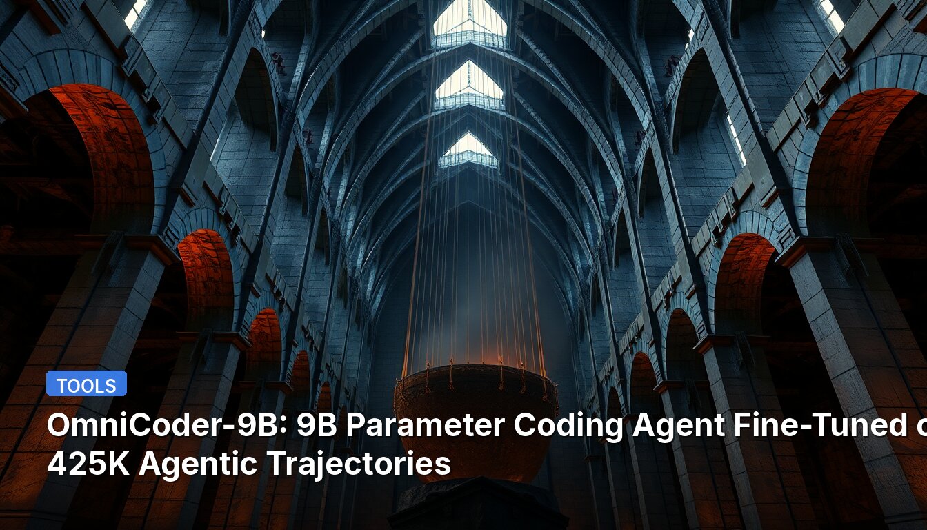 OmniCoder-9B：425Kのエージェント軌跡でファインチューニングされた90億パラメータのコーディングエージェント