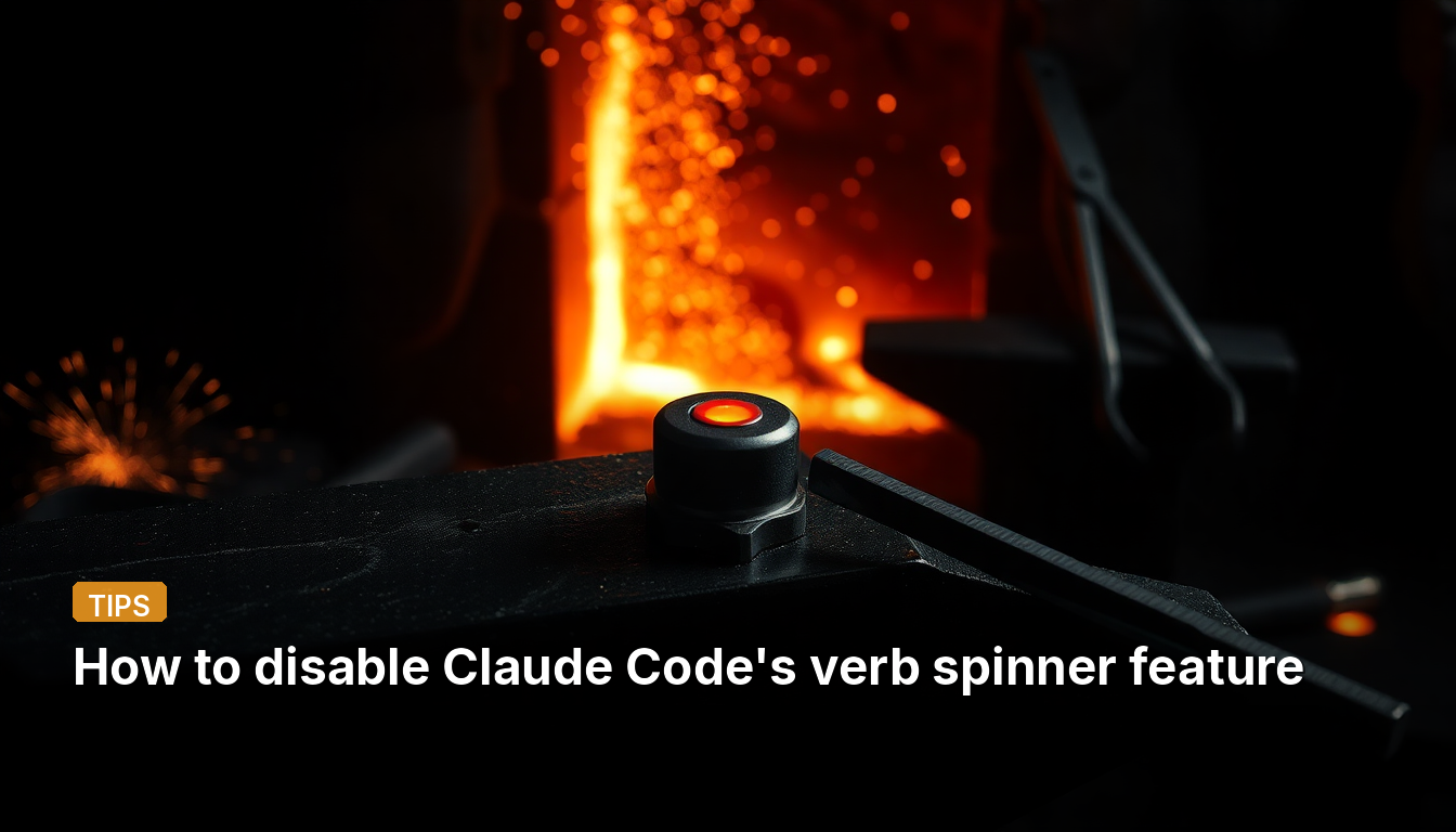 Claude Code의 상세 설명 스피너 기능을 비활성화하는 방법