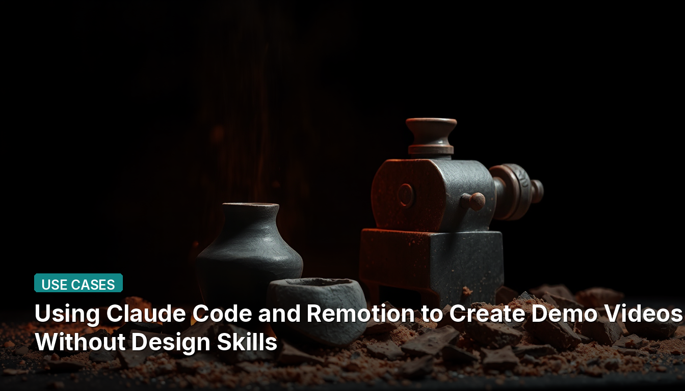 Utilisation de Claude Code et Remotion pour Créer des Vidéos de Démonstration Sans Compétences en Design