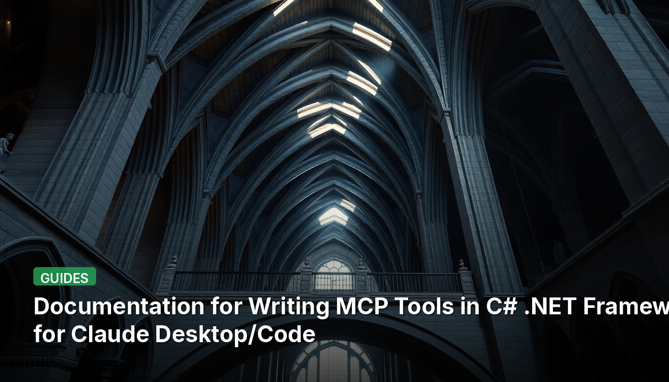 Claude Desktop/Code向けC# .NET FrameworkでのMCPツール作成ドキュメント