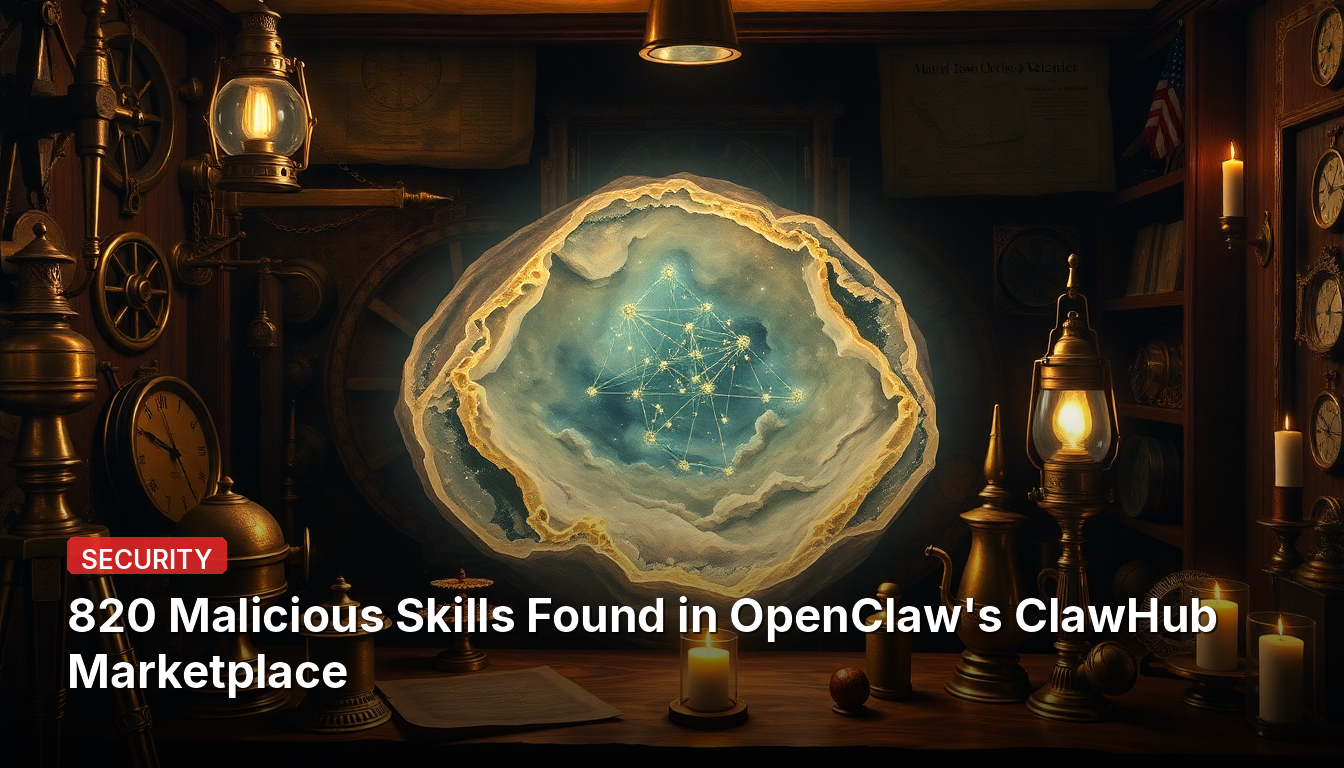 820 Habilidades Maliciosas Encontradas no Mercado ClawHub da OpenClaw