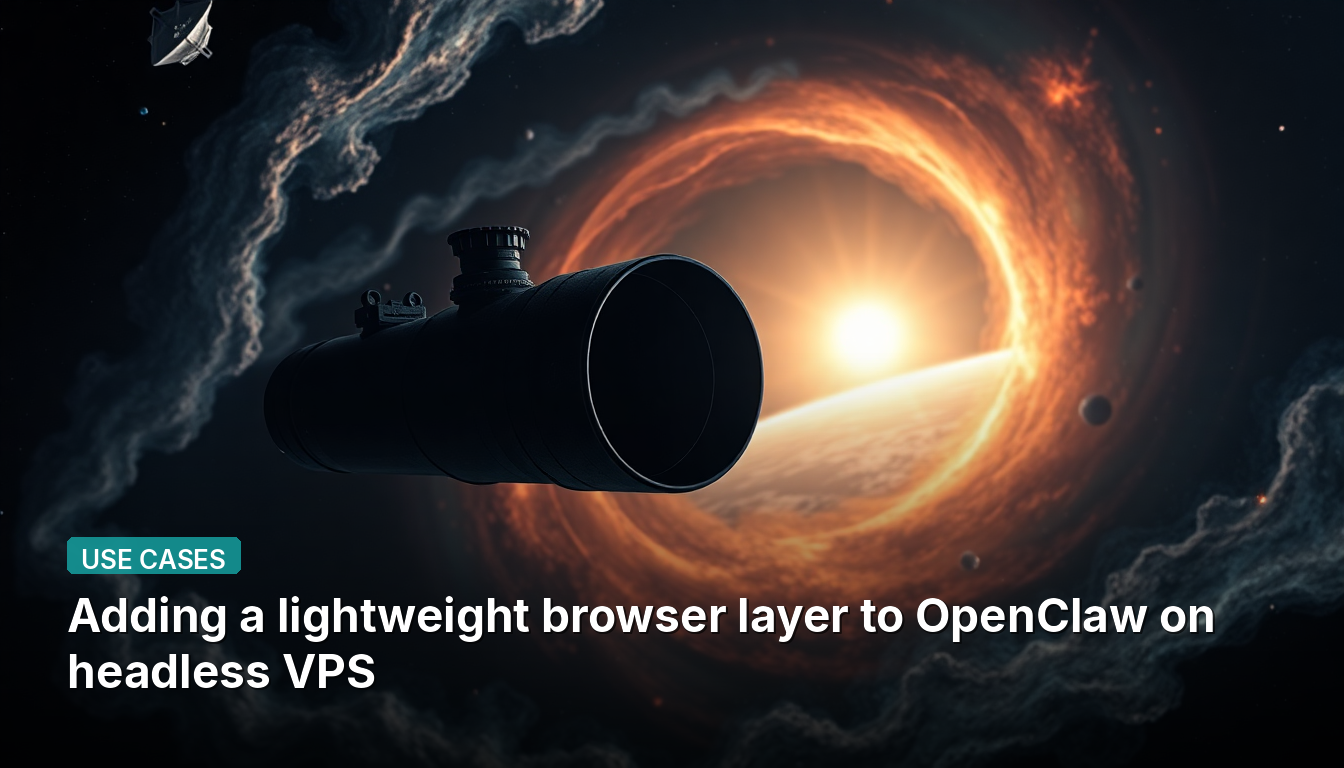 Agregando una capa de navegador ligero a OpenClaw en VPS sin interfaz gráfica