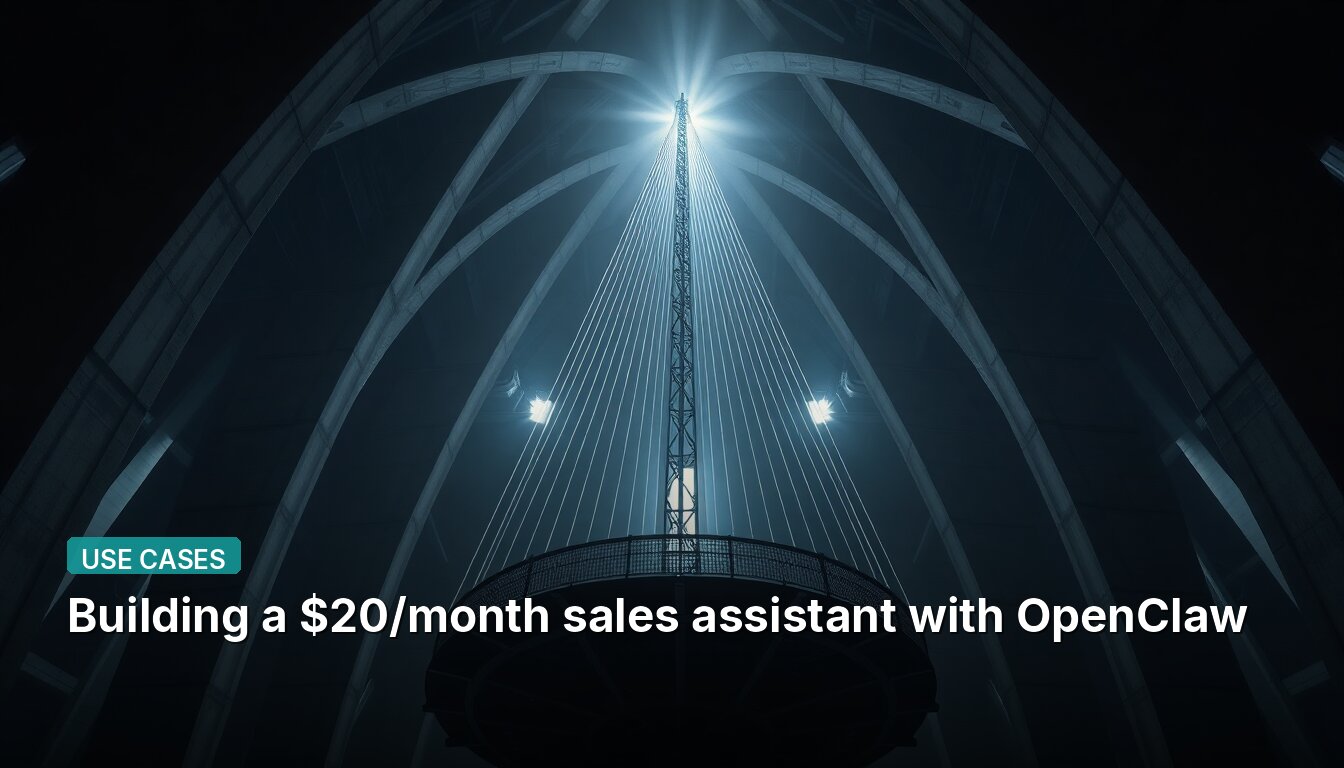Aufbau eines 20-Dollar-pro-Monat-Vertriebsassistenten mit OpenClaw
