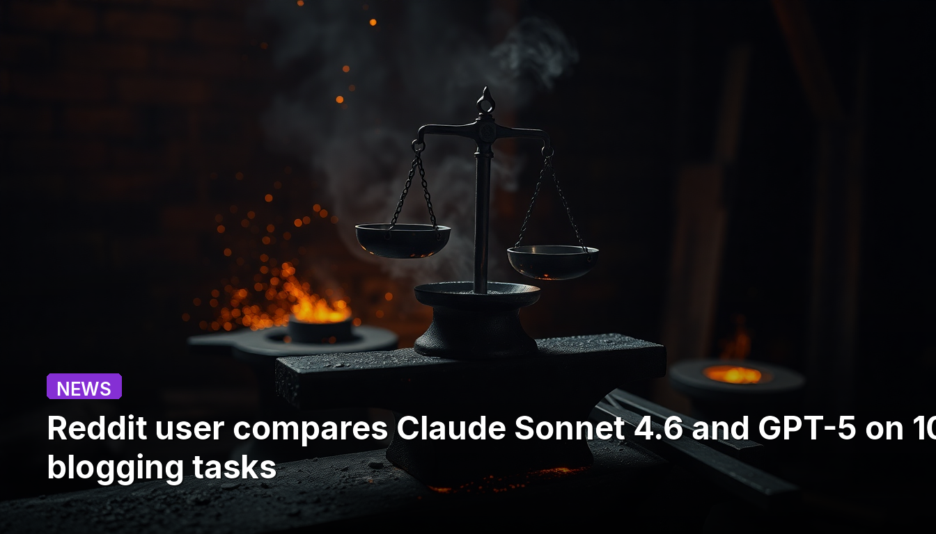 Пользователь Reddit сравнивает Claude Sonnet 4.6 и GPT-5 по 10 задачам для ведения блога.
