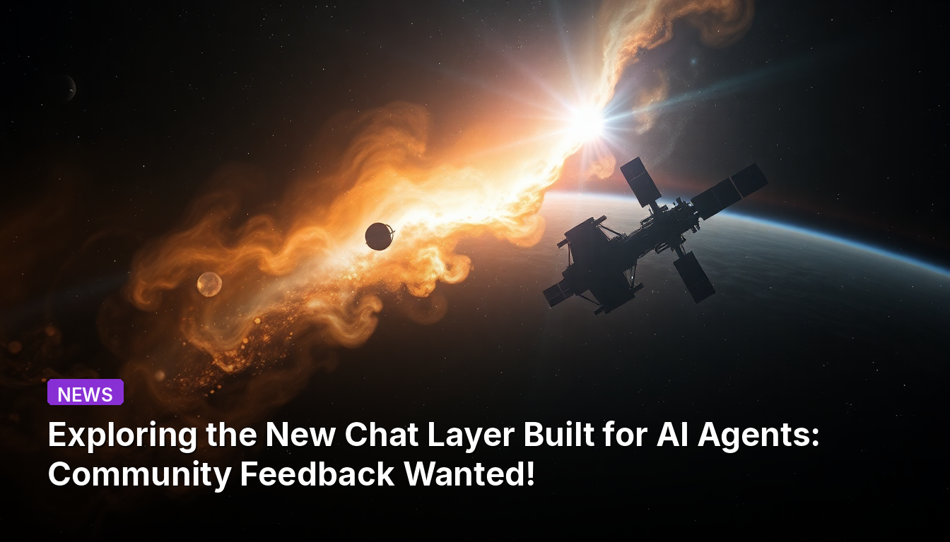 Explorando la nueva capa de chat diseñada para agentes de IA: ¡Se necesita retroalimentación de la comunidad!