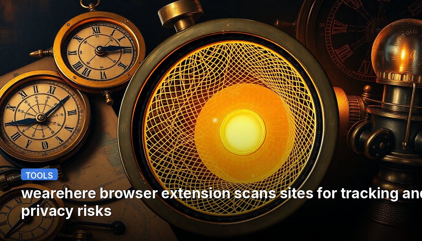 L'extension de navigateur wearehere analyse les sites à la recherche de risques de suivi et de menaces pour la vie privée.